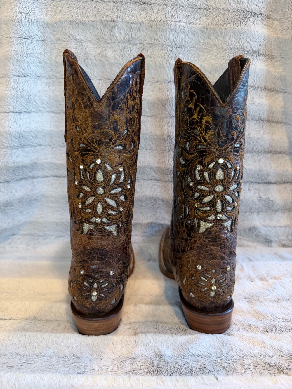 Spirit Estoperol Laser Harman Cappuccino Cowboy Boot - Picture 3 of 9